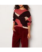 Pull Fahila bordeaux