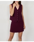 Nueva falda corta Eva cassis