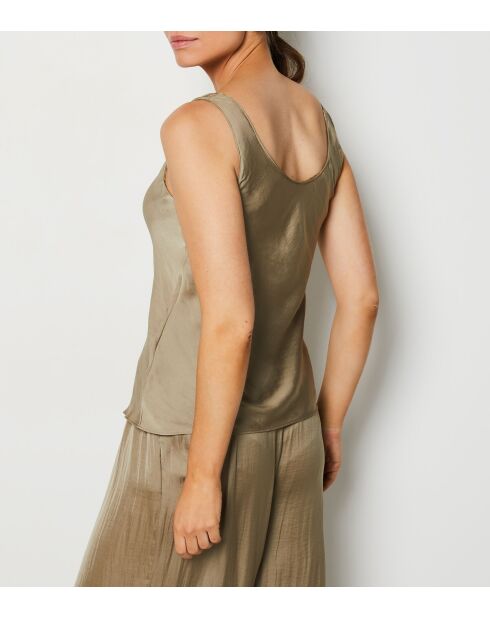 Camiseta sin mangas verde Cheeta