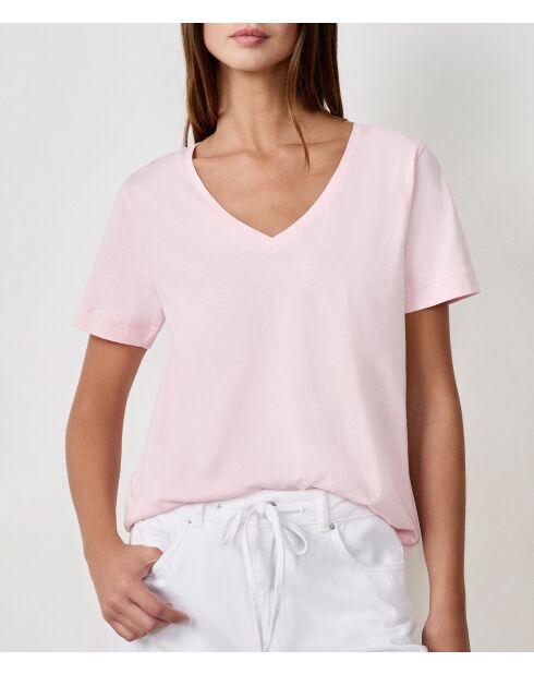 Puderrosafarbenes T-Shirt Gaby