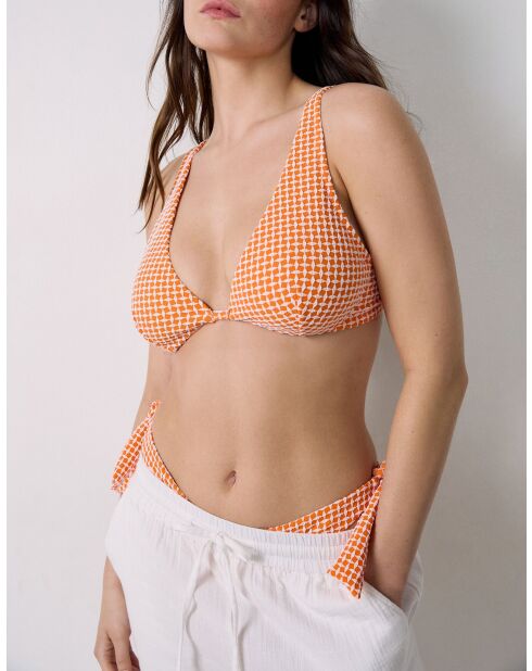 Nova oranje triangelbeha met beugel en zonder schelp