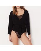 Exquisito kimono negro