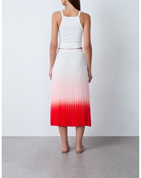 Jupe Eden cardinal et blanche