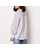 Pauline ray shirt met blauwgroene print