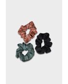 Grijze lichtgevende scrunchie