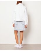 Ecru jas in ecru jasje met ceintuur