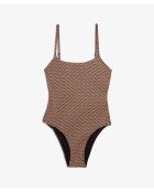 Bassa koperen zwempak uit 1 stuk zonder frame