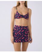 Marineblauwe rok met print Kitty