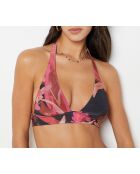 Soutien-gorge triangle sans armature et sans coque Honeymoon imprimé fond brique