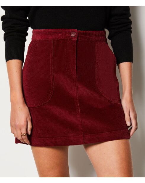 Jupe Enory bordeaux