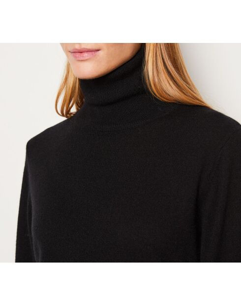 Zwarte gerolde trui van France