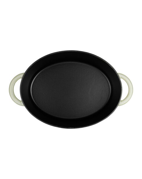 Casseruola ovale in ghisa smaltata verde Tradifonte - 6,5 L
