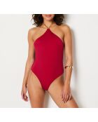 Baba Badeanzug, Burgunderrot, Granat, 1 Stück, ohne Rahmen, 2 ohne Schale