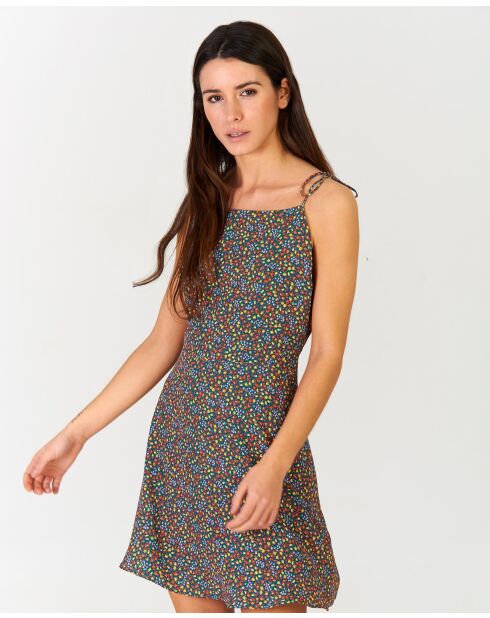 Mehrfarbiges Giardinetto-Kurzkleid