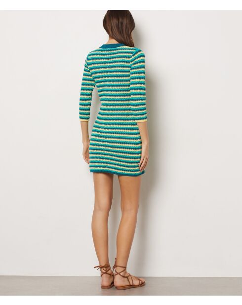 Veelkleurige Enia-jurk