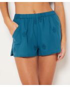 Short Odon imprimé fond vert