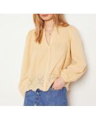 Sonnengelbes besticktes Teenagerhemd