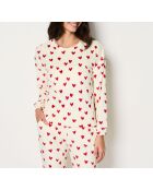 Pyjama deux pièces Gisette rouge