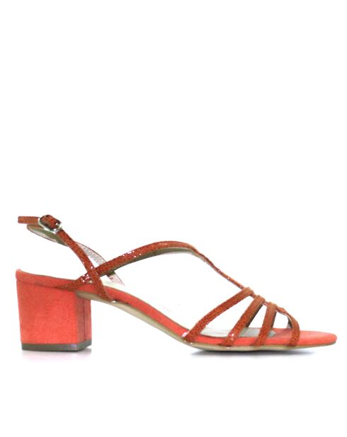 Sandales à talon Antonella rouges - Talon : 5,5 cm