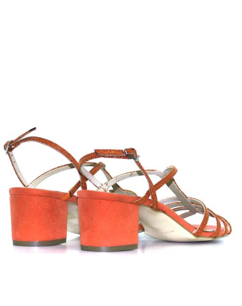 Sandales à talon Antonella rouges - Talon : 5,5 cm