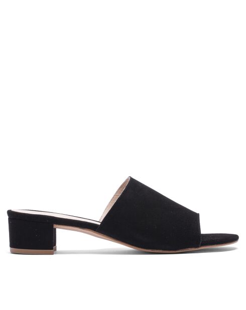 Mules à talon CA-264 noirs