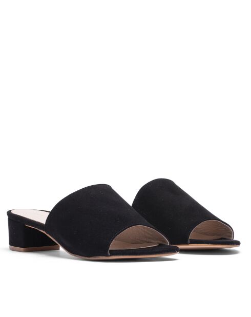 Mules à talon CA-264 noirs