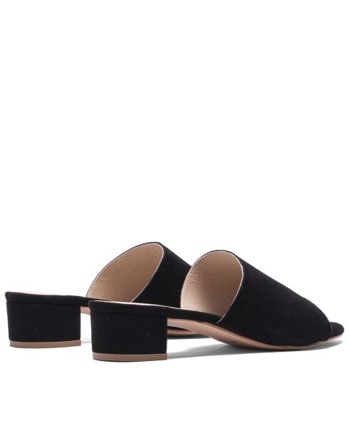 Mules à talon CA-264 noirs
