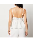 Camiseta sin mangas Amayork, color crudo