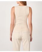 Ecrukleurige trui Ludmilla in maat