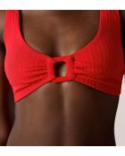 Zagara roter Bralette-BH ohne Bügel und ohne Schale