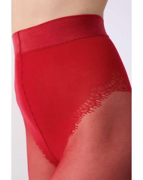 Collant Jeanne rouge