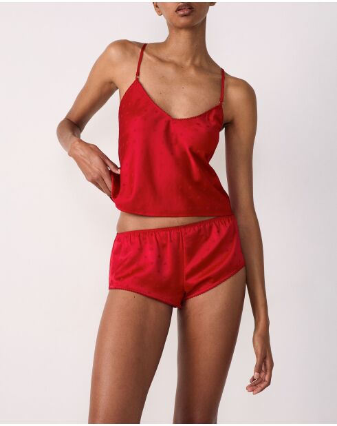 Rode korte broek van Cora