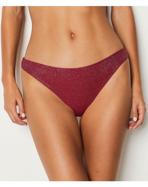Nomades bordeauxrood granaat standaard bikinibroekje