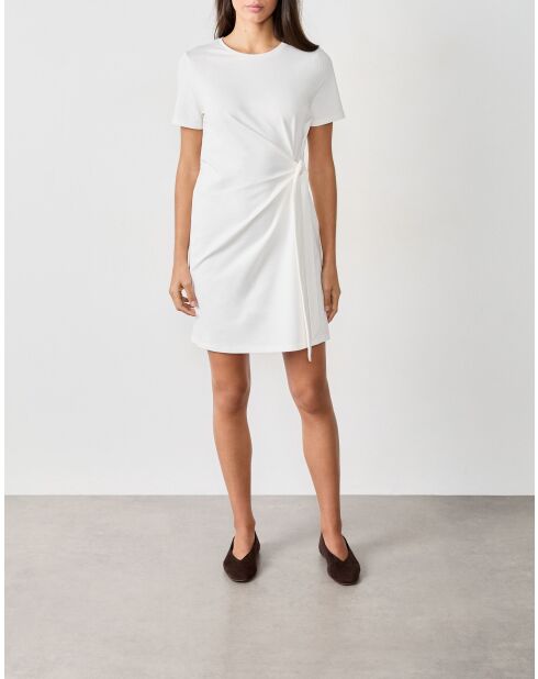 Kurzes ecrufarbenes Kleid Gulzy