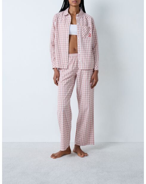 Chemise Blanket marron