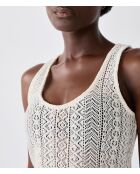 Bacca b ecru lange jurk