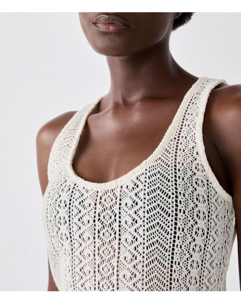 Langes Kleid Bacca b ecru