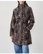 Parka met luipaardprint Charlotte