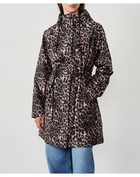 Parka met luipaardprint Charlotte