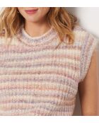 Pull sm Etoile multicolore