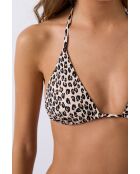 Reggiseno leopardato Palamos con stampa leopardata ecru senza scocca