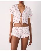 Carson Shorts mit pinkem Hintergrunddruck