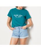 T-shirt Ravena blu petrolio