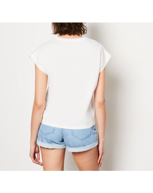 Een ecru T-shirt van Toddo