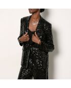 Zwart Fegha jack met lovertjes