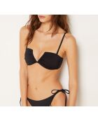 Bandeau-bh zonder beugel en met schelp Perfect zwart