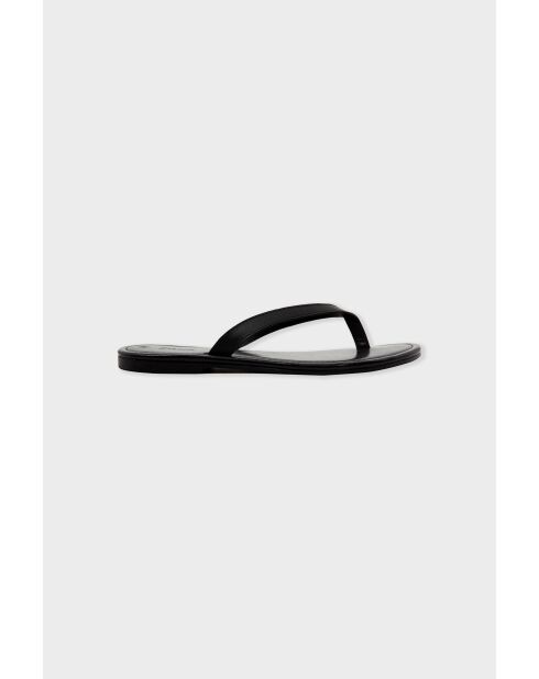 Zwarte teenslippers Sylvana