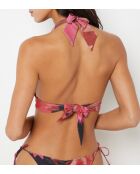 Soutien-gorge triangle sans armature et sans coque Honeymoon imprimé fond brique