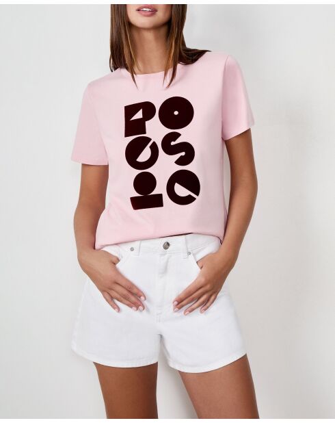 Fantastica t-shirt rosa cipria