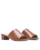 Mules à talon CA-264 napa marron